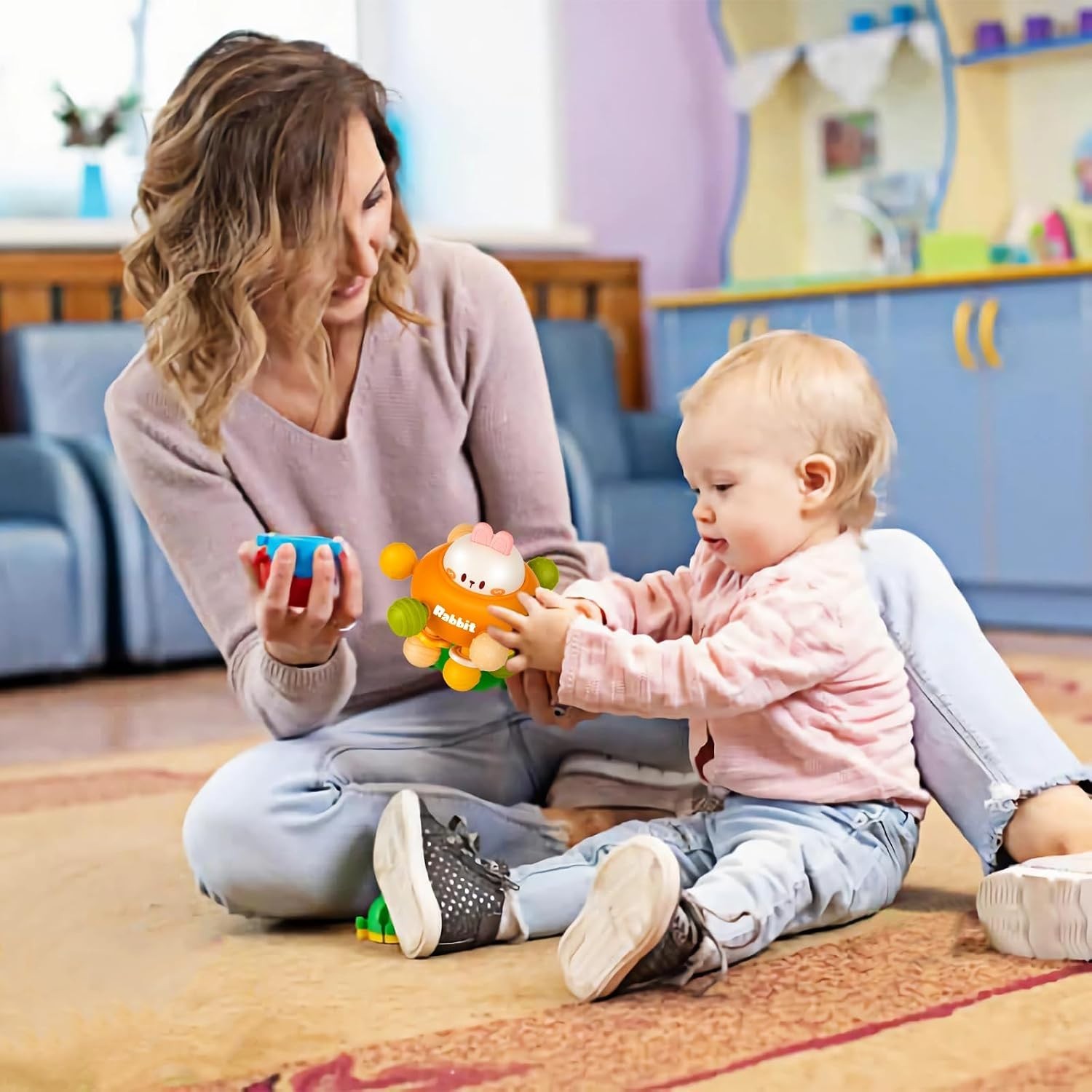 Easter Bunny Baby Sensory Teething Toy