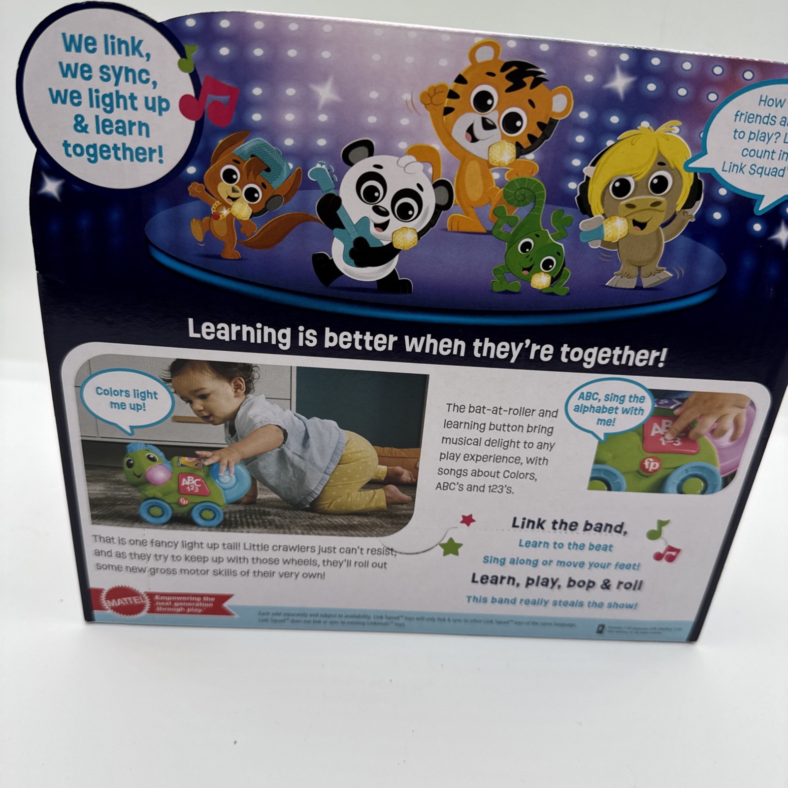 Fisher Price Link Squad Crawl n Colors Chameleon Interactive Learning Toy