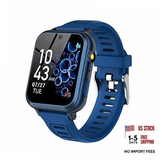 Smart Watch for Kids with 39 Games Alarm Clock, Touchscreen, Calendaring blue