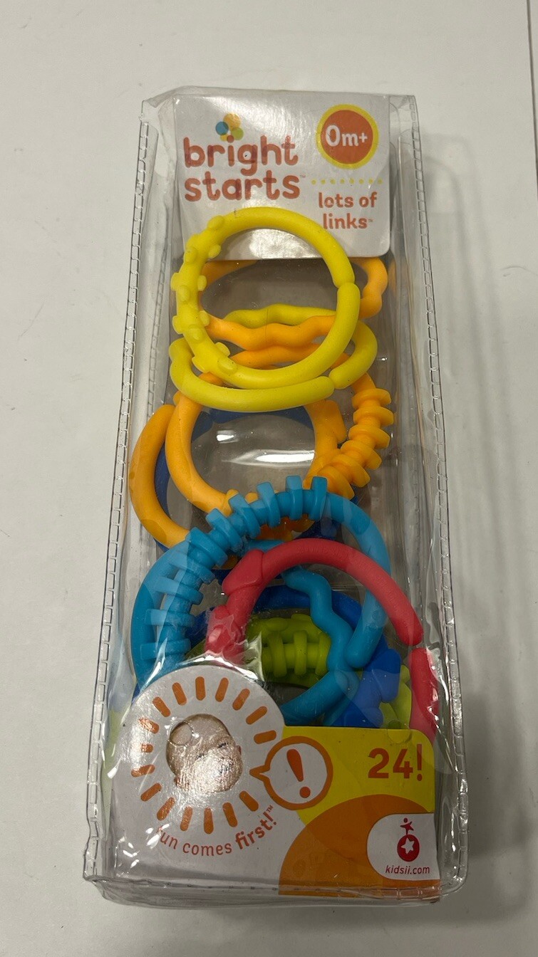 Bright Starts Lots of Links Accessory Toy Multicolor Plastic Links 13 Left