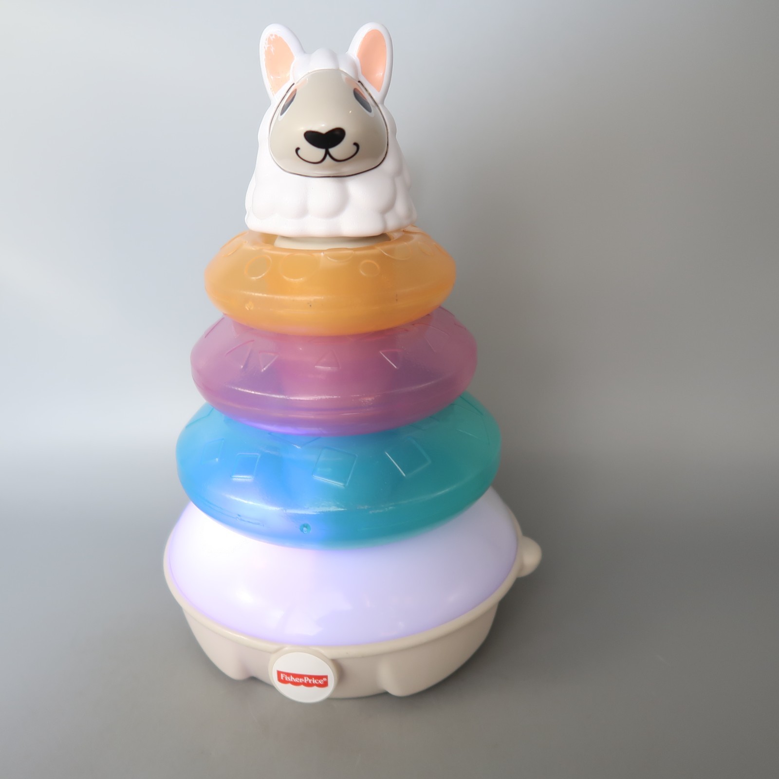 Fisher-Price Linkimals Llama Multicolor Lights Colors Musical Stacking Ring Toy