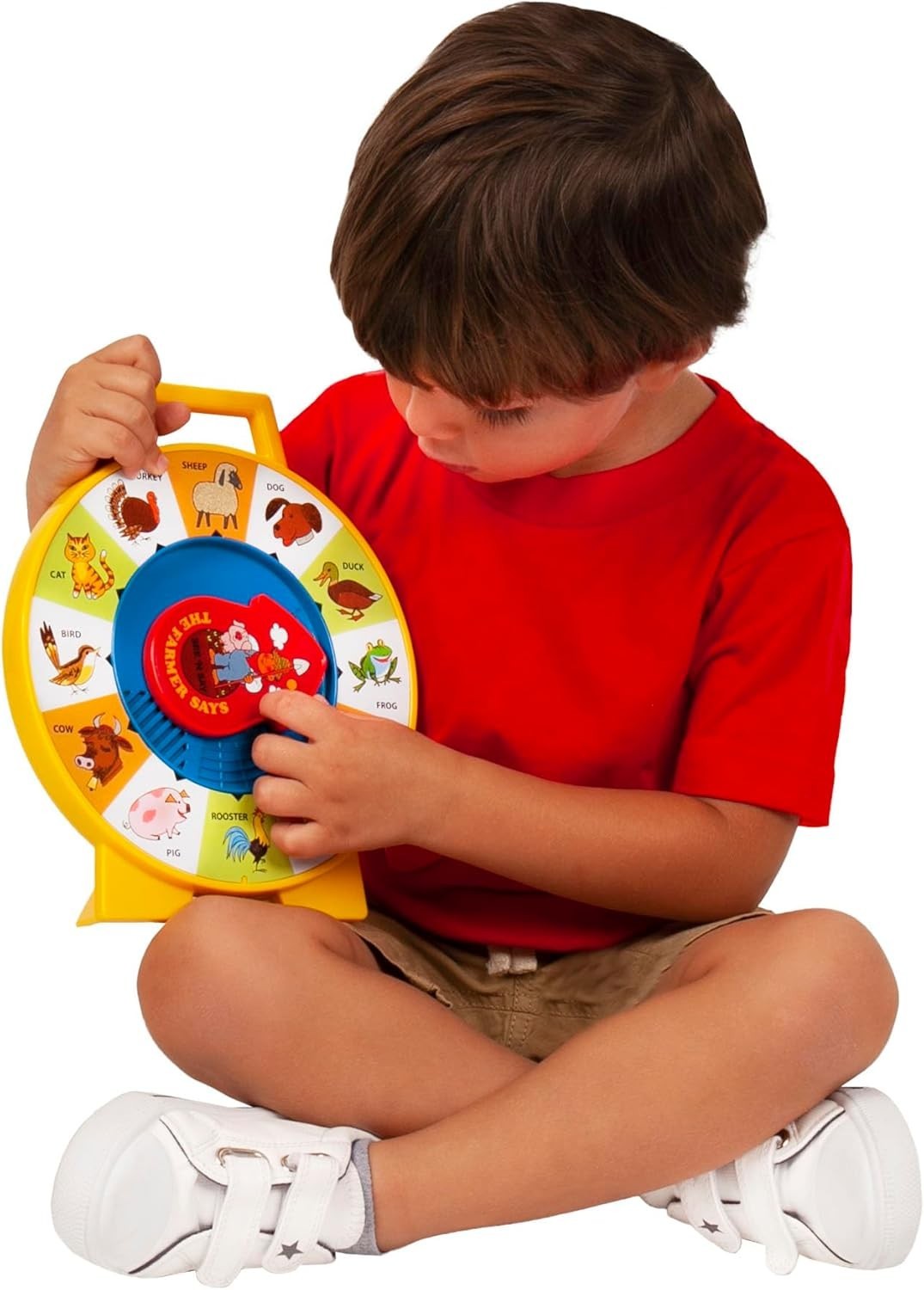 Fisher Price Classics – Farmer Says See ‘N Say – Vintage Learning Toy, Sounds an