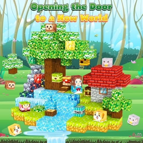 ORZbb 150PCS Magnetic Blocks, Magnet Cubes Building Blocks Toddler Travel Toy…