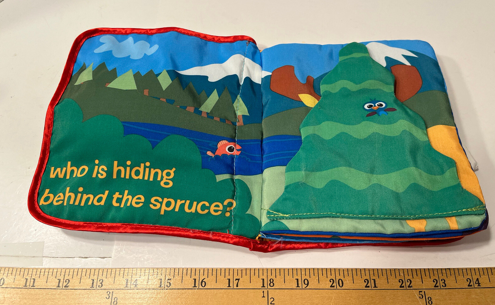 Tomy Lamaze “Peek-A-Boo Forest” Cloth Book Sensory Tactile Activity Book
