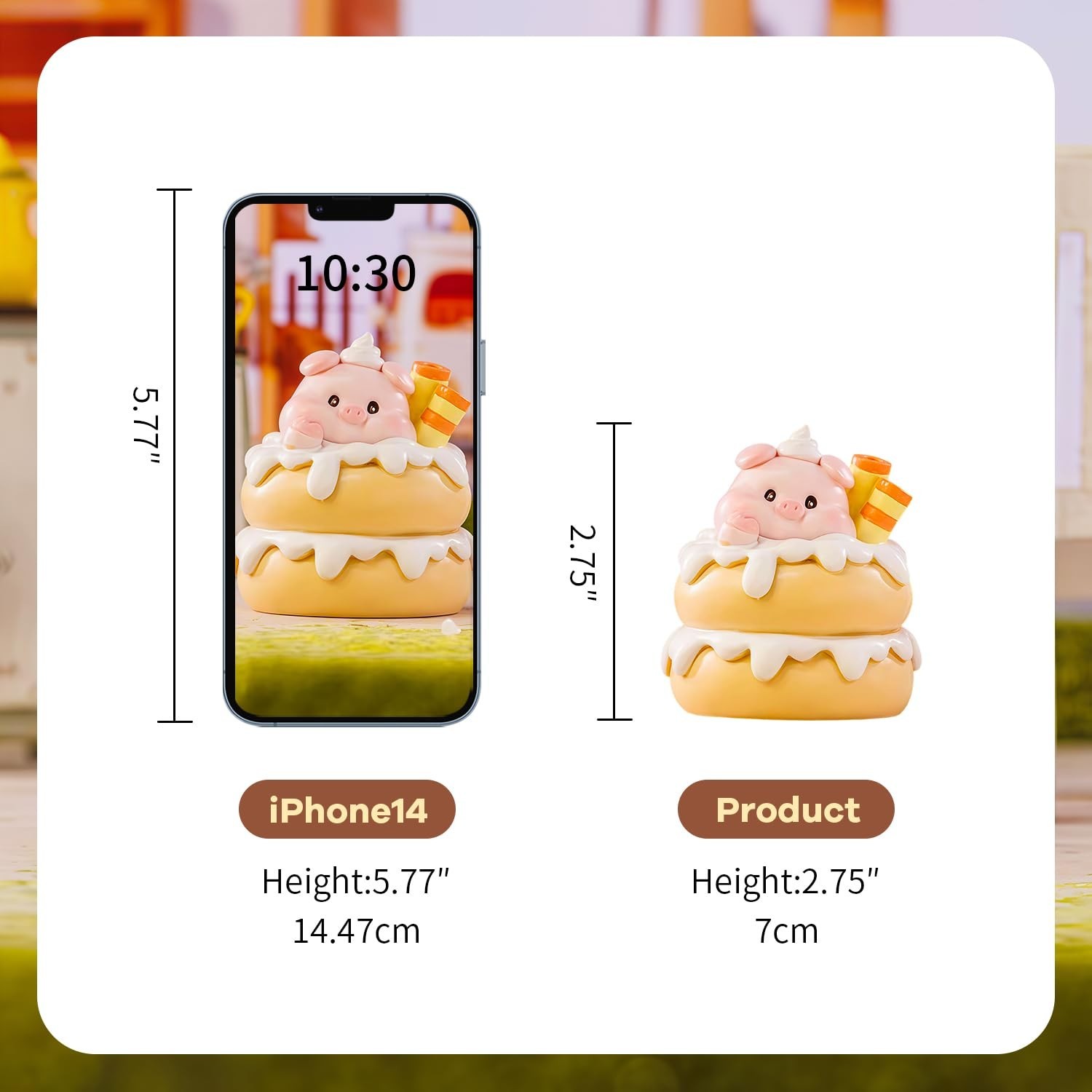 Pig Dessert House Series Blind Box Figures, Random Design Action Figures Coll…