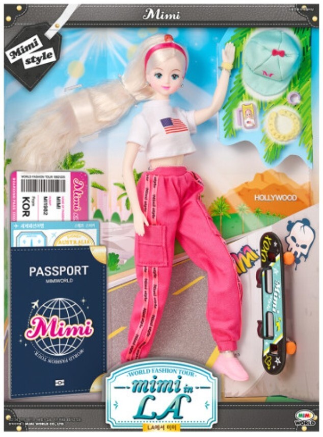 2023 Mimi World Fashion Tour MIMI in LA US Ball Jointed Doll Korean Barbie Toy