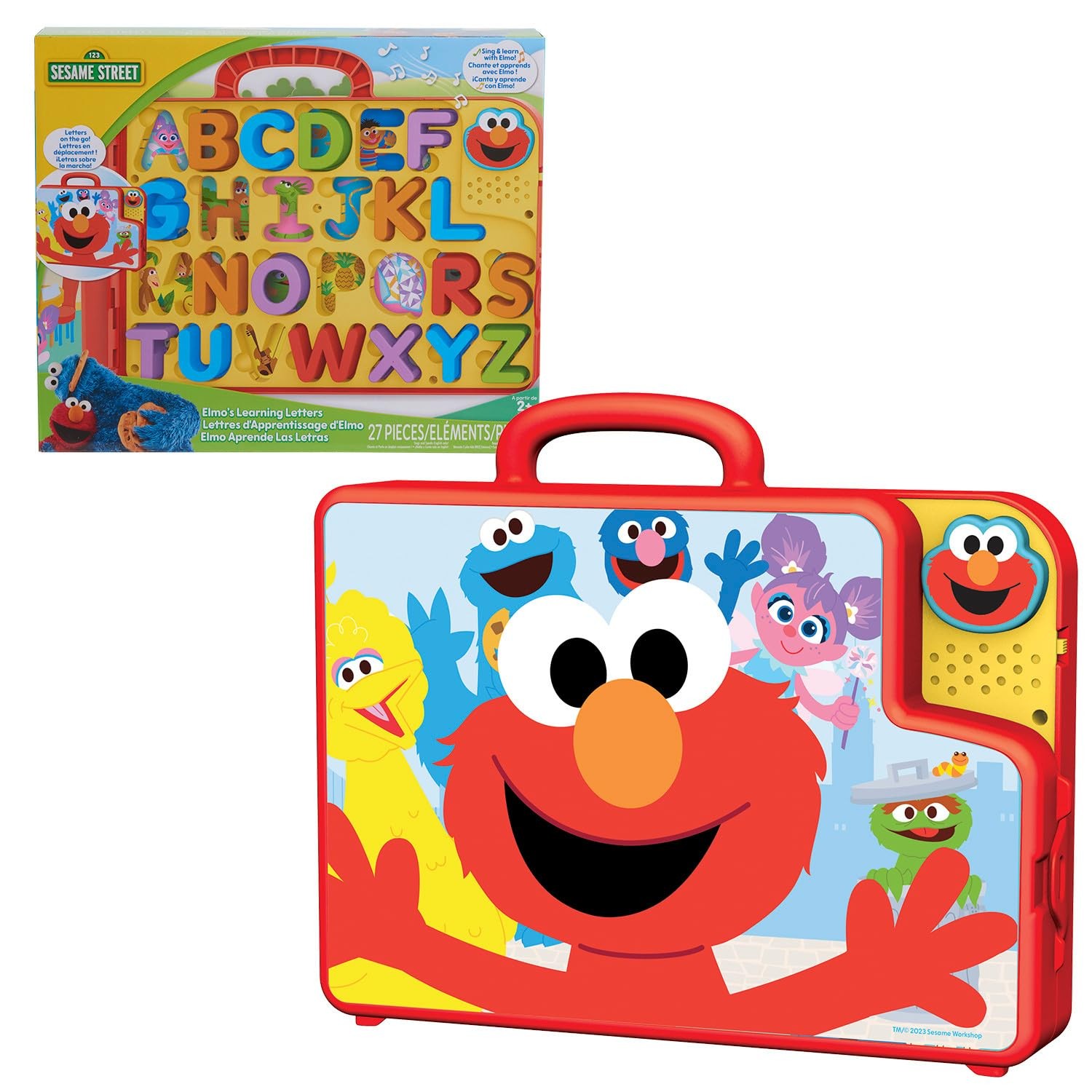 Sesame Street Elmo Learning Letters Bus Toy Interactive Educational Fun