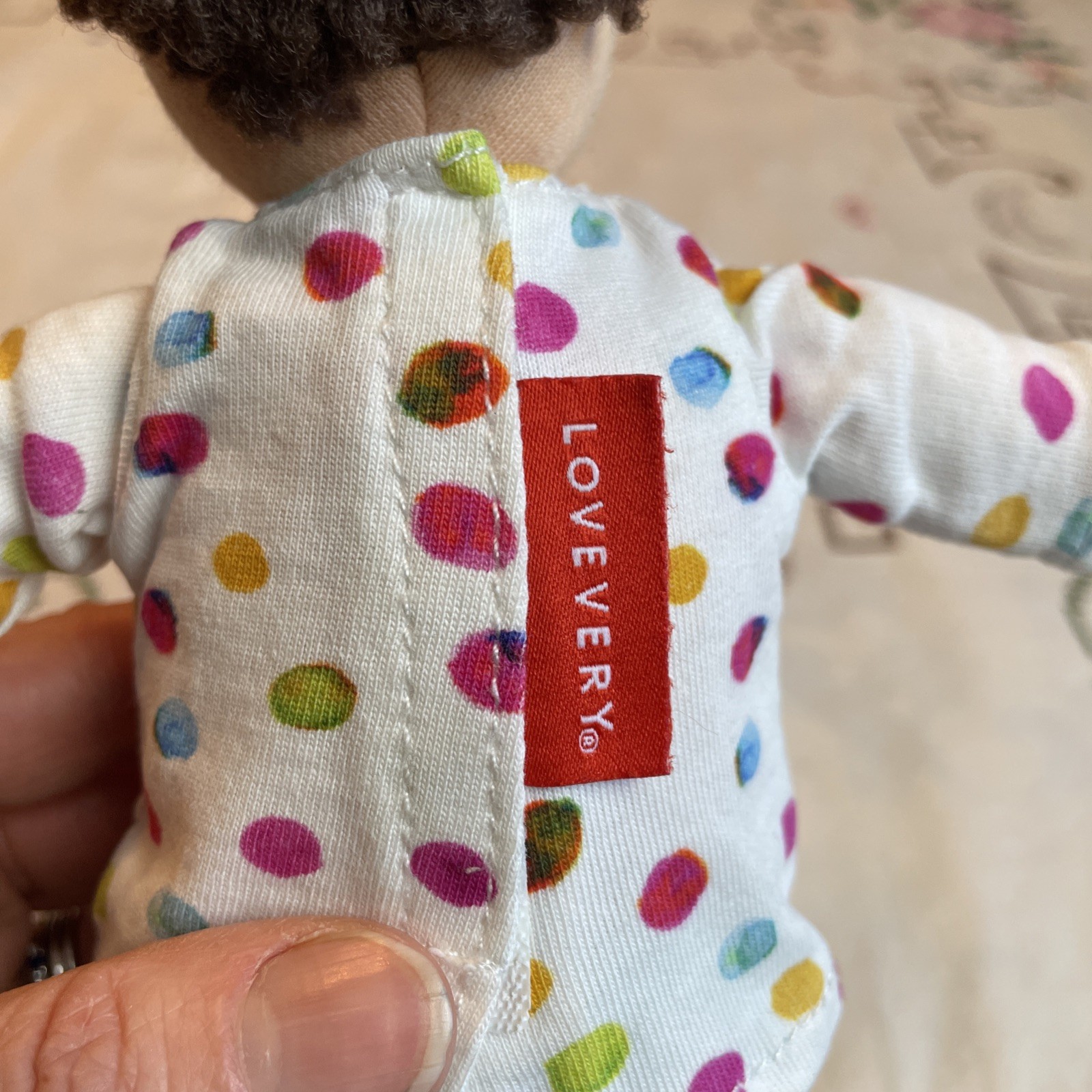Lovevery Montessori Gender Neutral Baby Avery 9 1/4” Plush Doll Toy Soft Cloth