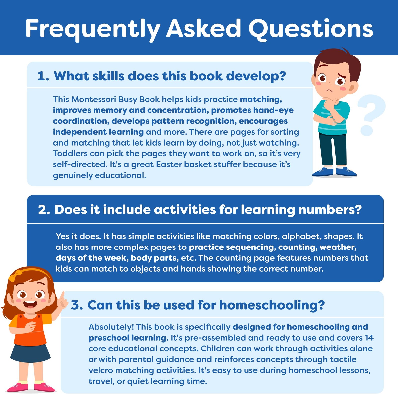 Montessori Preschool Busy Book for Toddlers Ages 3 and Up – Preassembled – Pr…