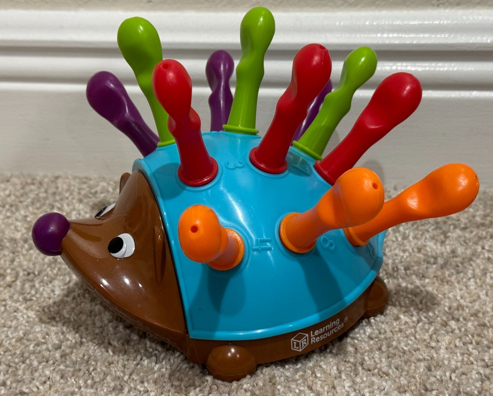 Learning Resources Spike the Fine Motor Hedgehog COMPLETE Good Used Condition
