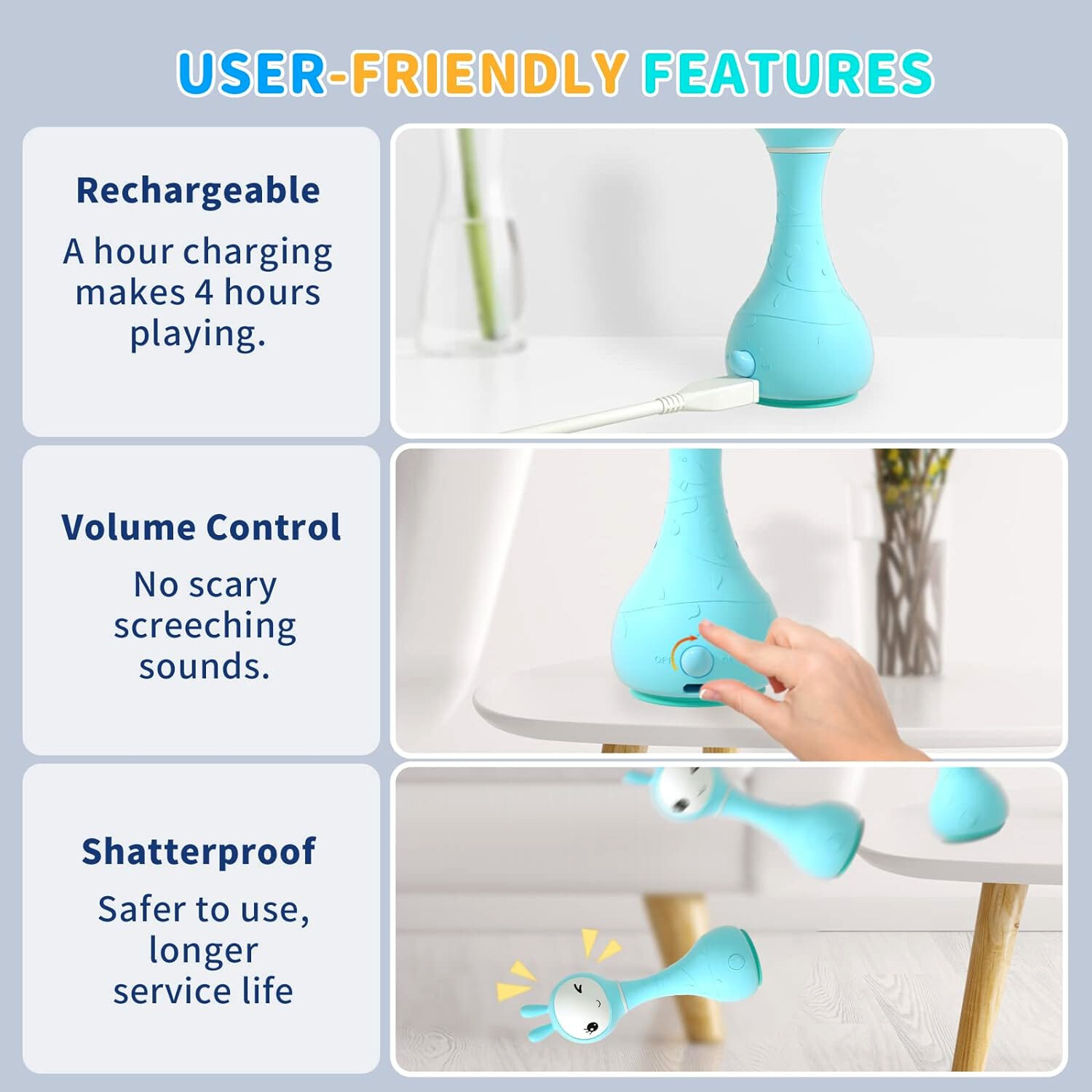 Alilo R1 Smarty – Shake & Tell Rattle w/ Music, Stories and Lullabies