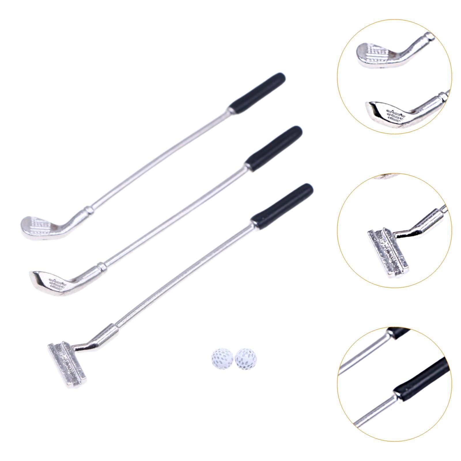 Miniature Golf Club Model Creative Mini DIY Small 1:12 Miniature Golf