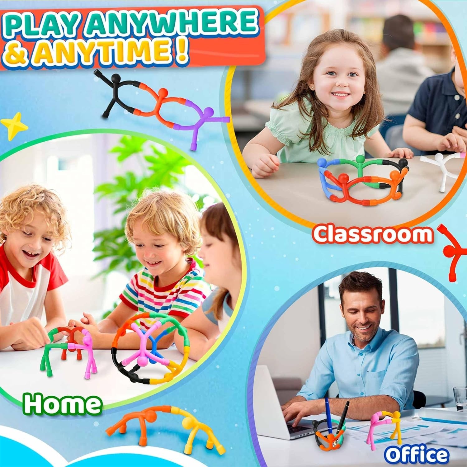 Magnetic Travel Toys for Toddlers Kids, Fidget Toys Airplane Car Travel Activ…
