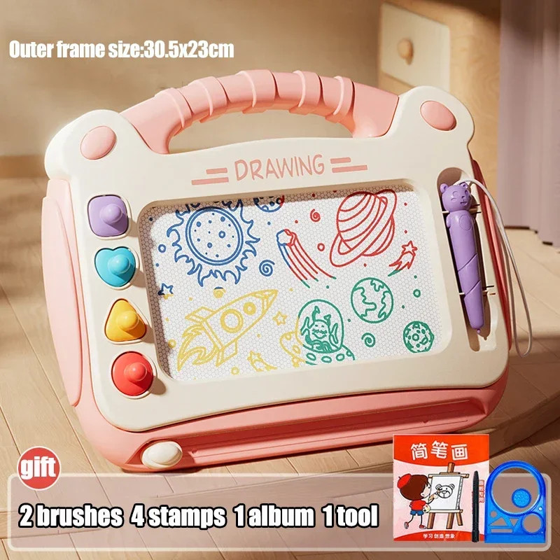 New Cartoon Magnetic Drawing Board Montessori Kids Toy Fast Shipping