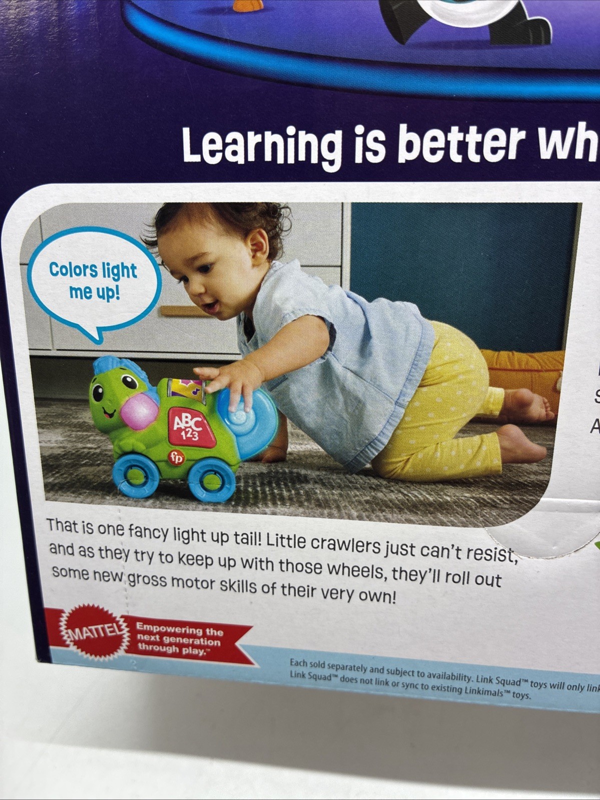 Fisher Price Link Squad Crawl n Colors Chameleon Interactive Learning Toy