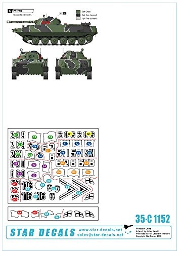 Star Decal 1/35 Modern Soviet/Russian Navy Infantry #4 Plastic Model Decal