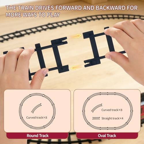 Electric Train Set with Light & Sounds, 19 PCS Train Toys for GL-966020