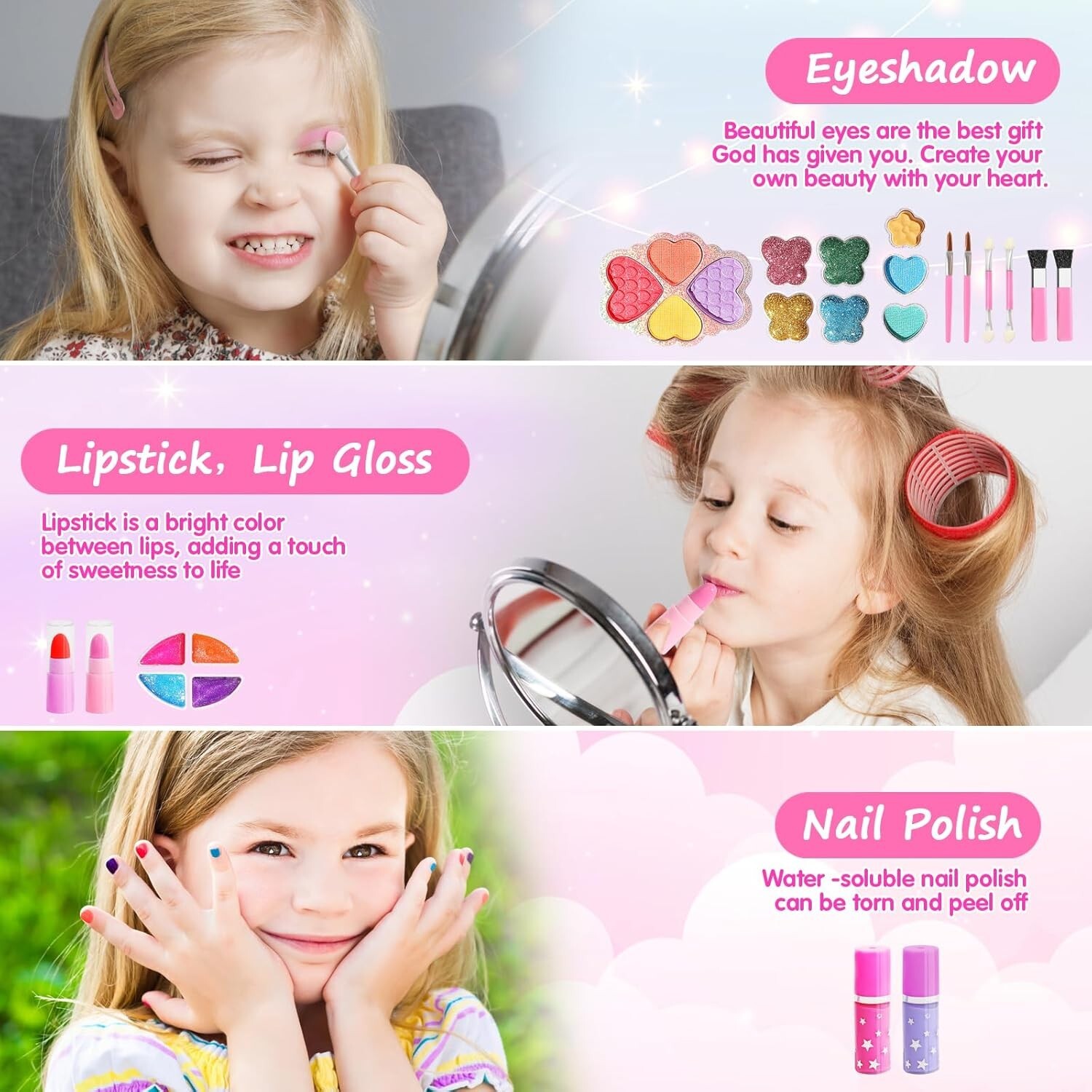 Toys For Girls Beauty Set Make Up Kids 3 4 5 6 7 8 Years Age Old Cool Gift Xmas
