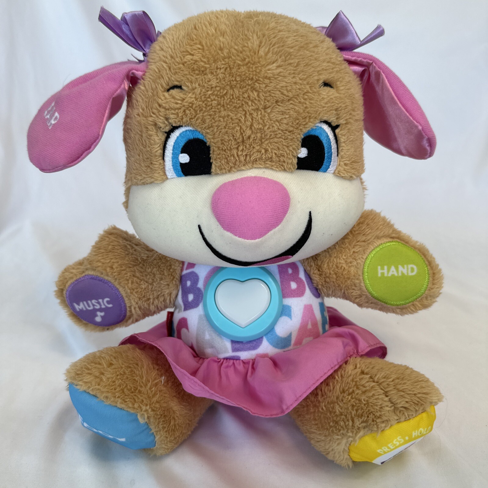 Fisher Price Laugh & Learn Smart Stages Sis Interactive Plush Toy Ages 6-36 Mos.