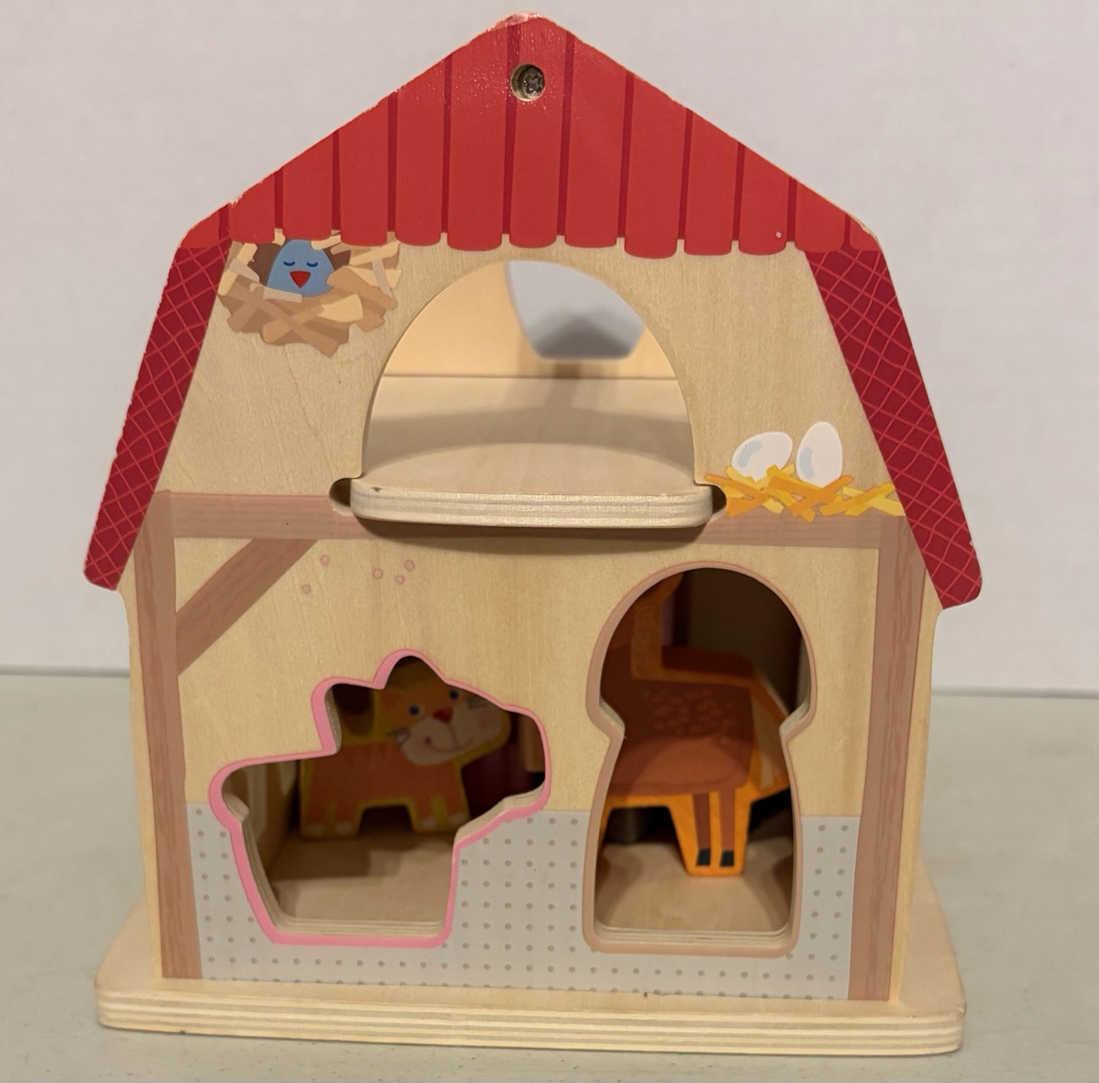 HABA Wooden Farmhouse Shape Sorter Toy
