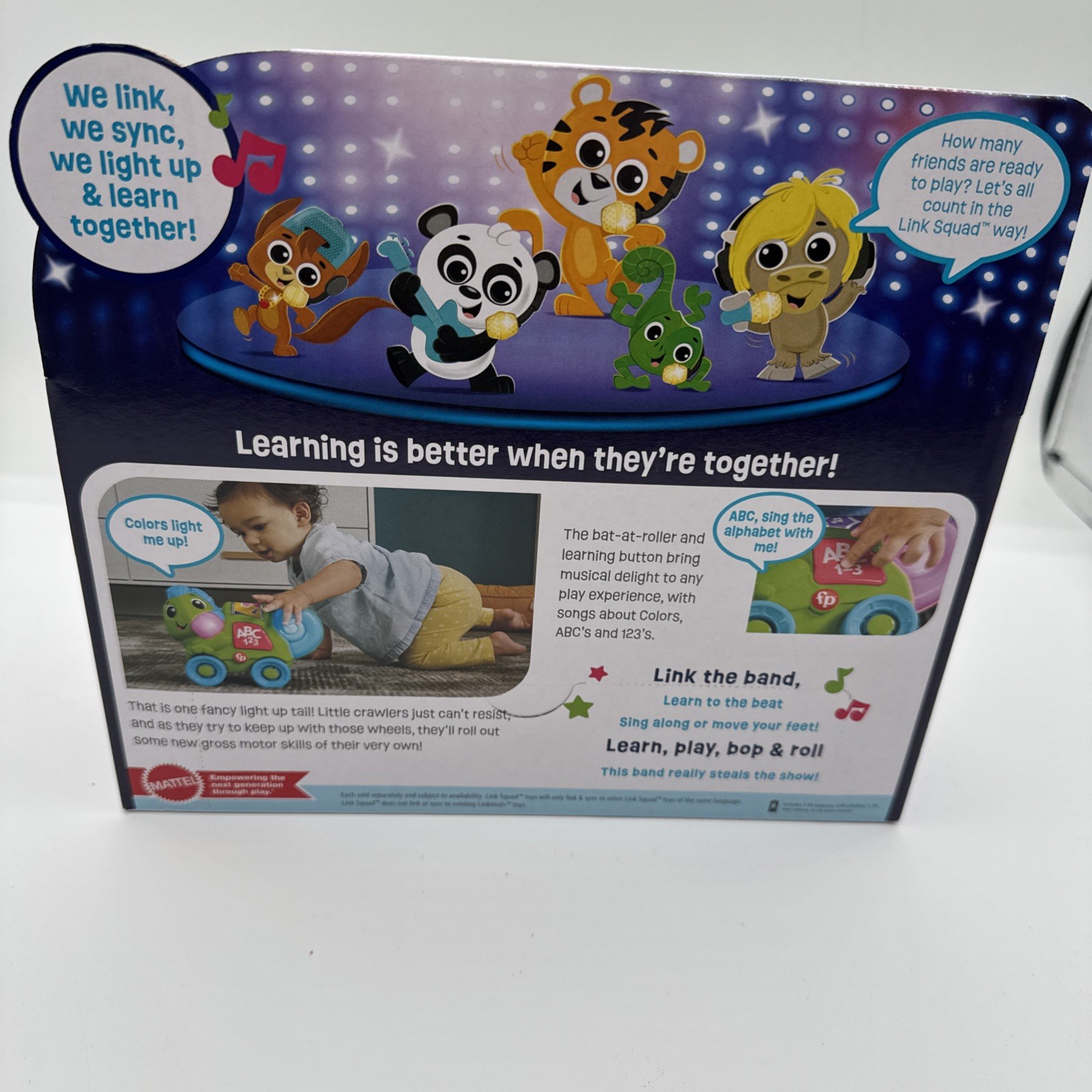Fisher Price Link Squad Crawl n Colors Chameleon Interactive Learning Toy