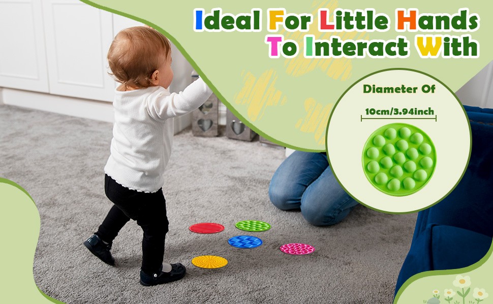 10Pcs Sensory Discs Mat Sensory Circles Learning Activities Sensory