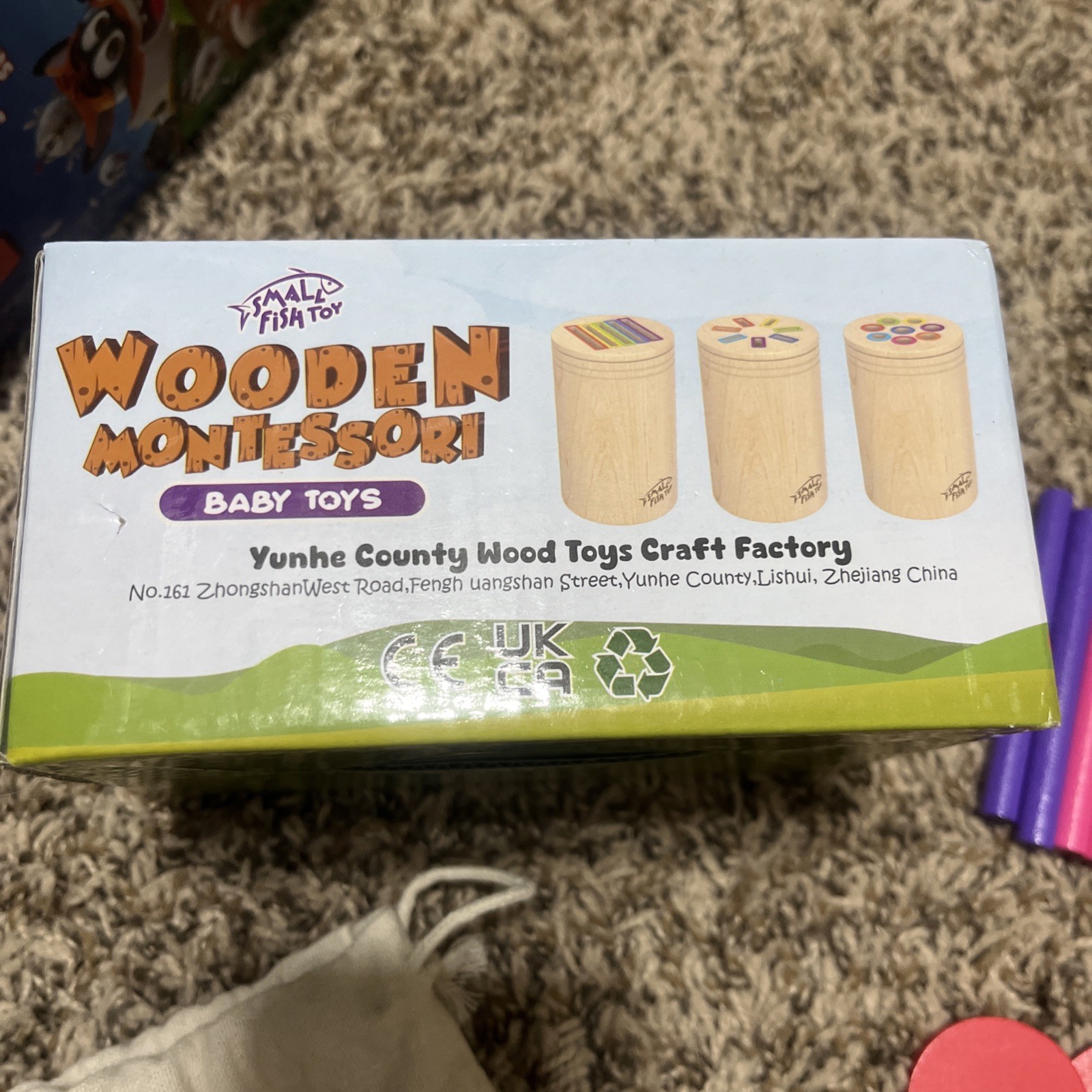 Wooden Montessori Baby Toddler Toys: 3 in 1Learning Fine Motor Skills Juguetes,