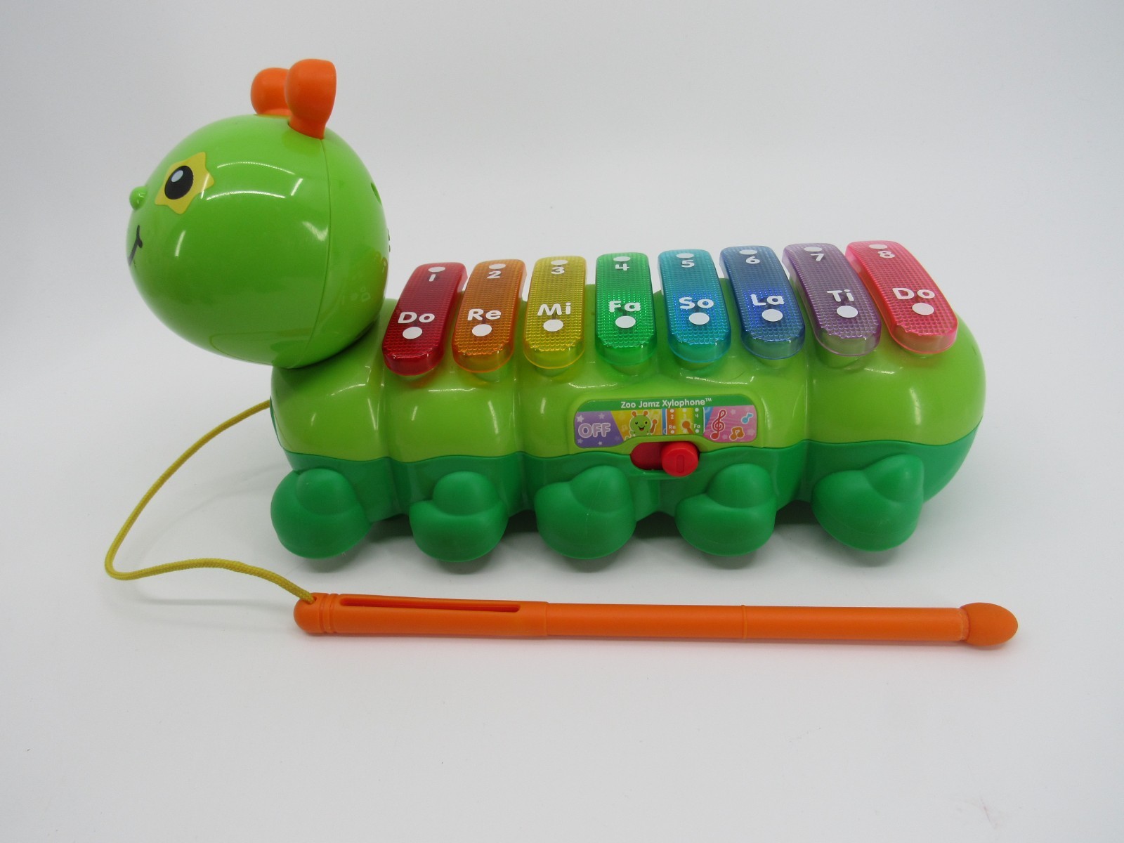 VTech Zoo Jamz Xylophone Green Caterpillar Lights Up Sound Teaches Numbers Music