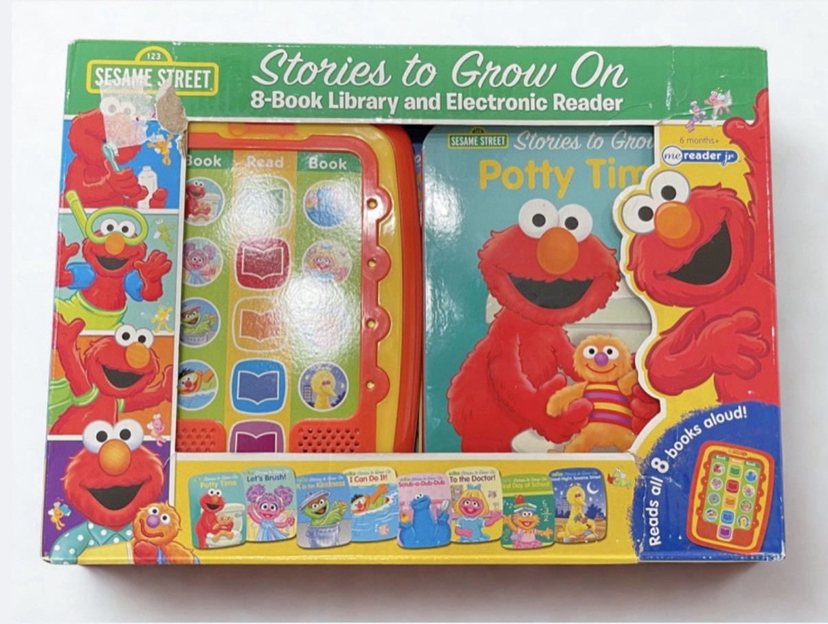 Sesame Street: “Stories to Grow On” Electronic Reader With An 8-Book Library NEW