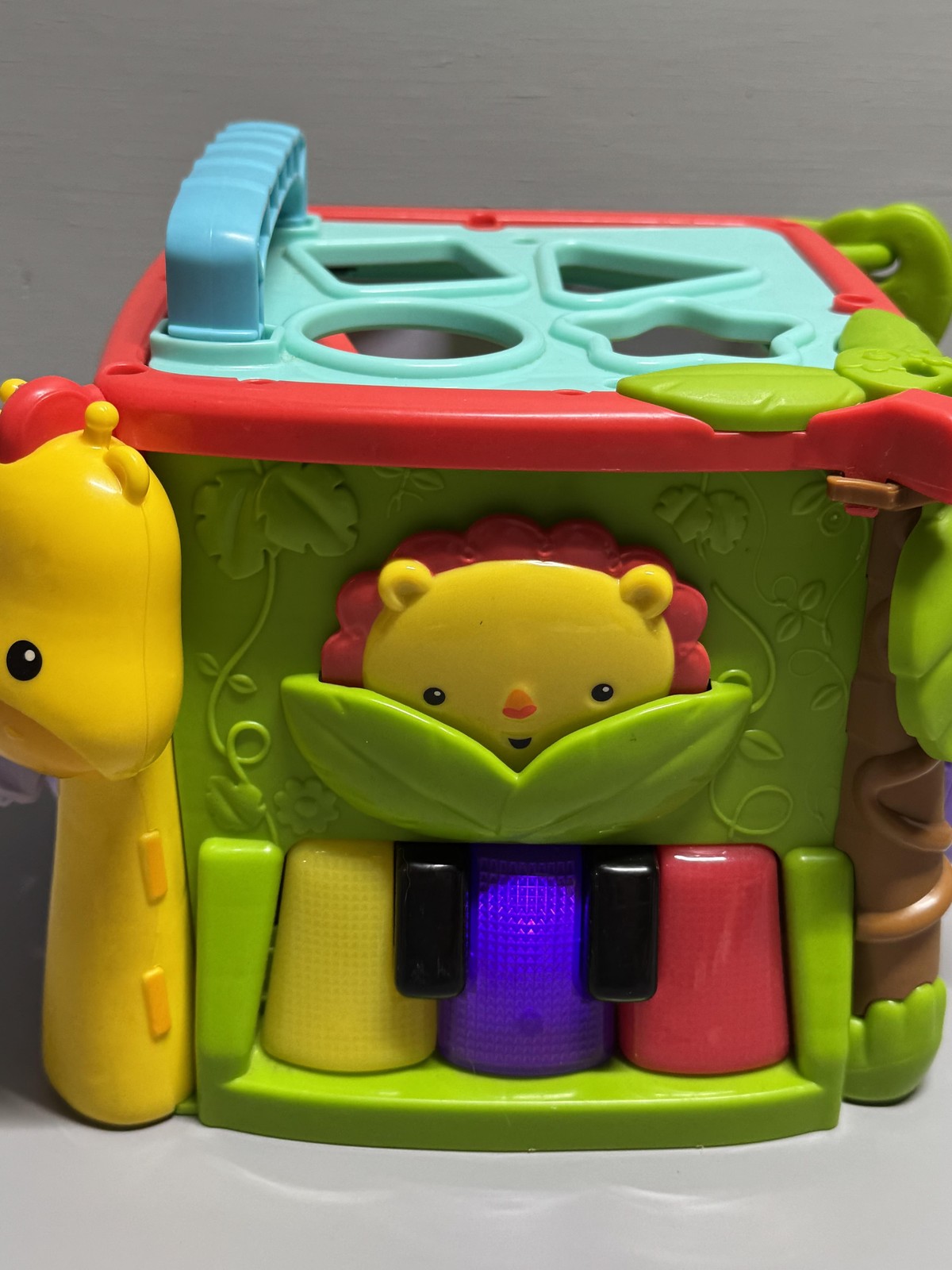 Fisher-Price Activity Cube Musical Toy Lights Sounds Numbers Letters Learning