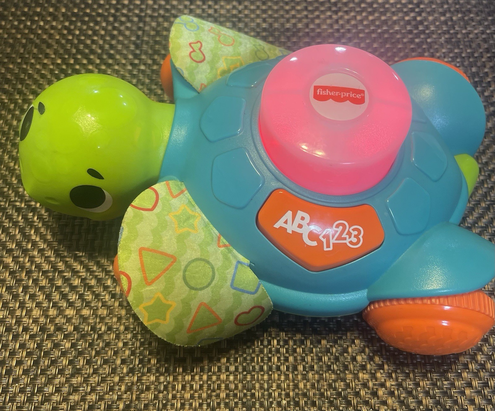 Fisher Price Linkimals Sea Turtle Sit-to-Crawl Light-up Musical Push ‘n Go