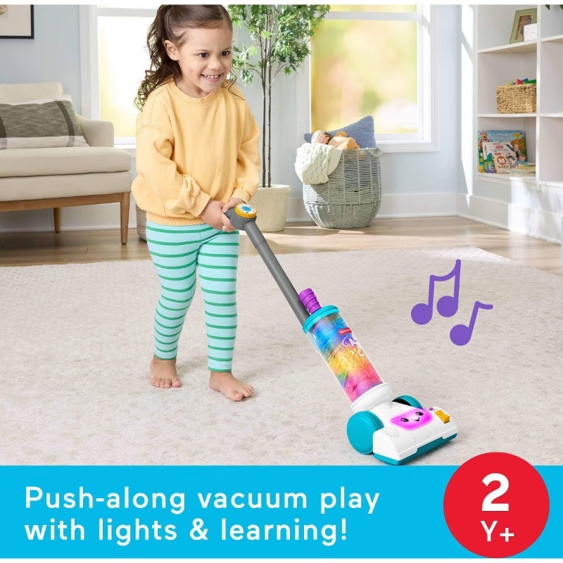 Learn 2-in-1 Vacuum Toddler Electronic Learning Toy with Lights & Music