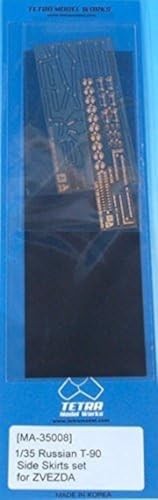 Tetra Model 1/35 MA Series Russian T-90 Tank Side Skirt Set for ZV Plastic Model