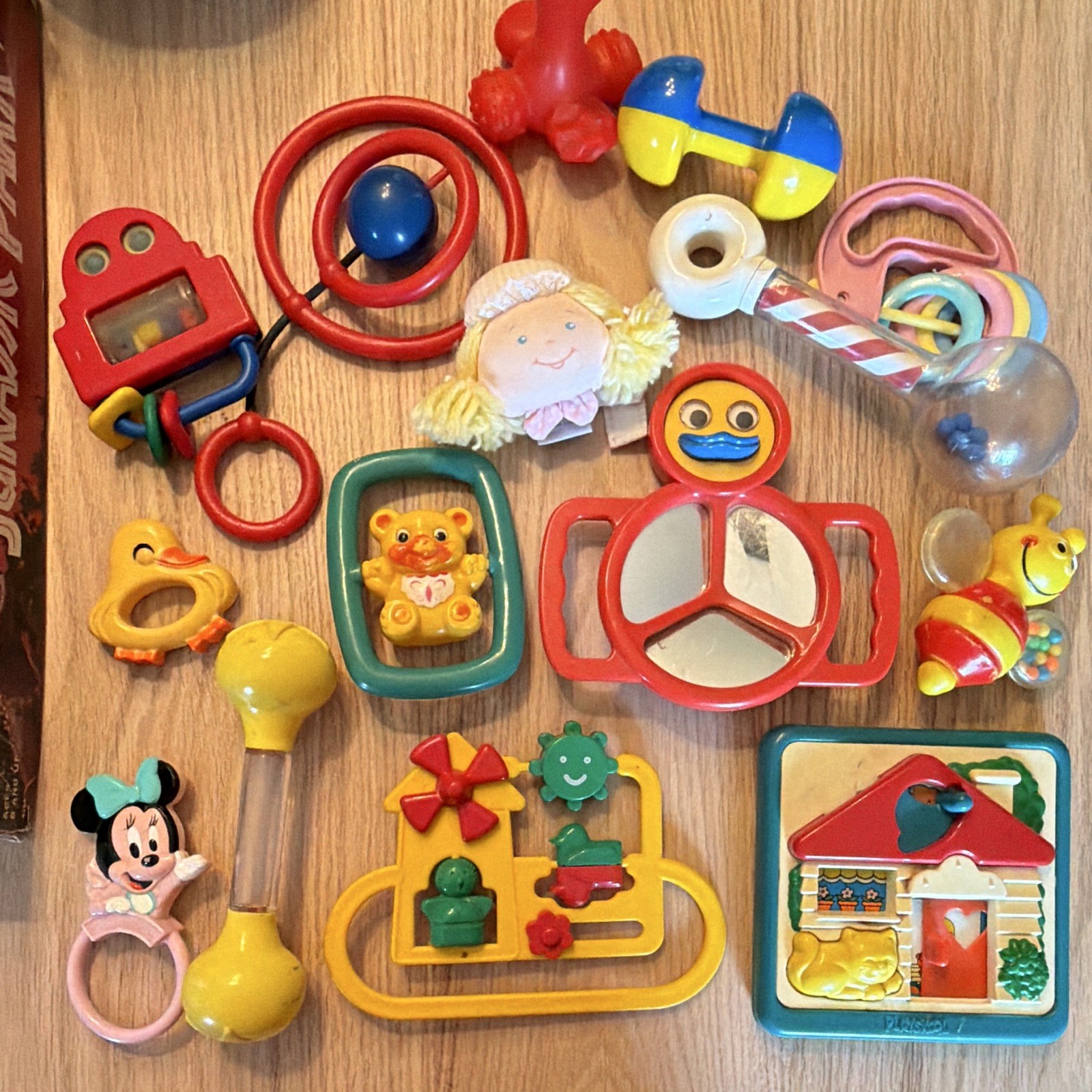 Vintage Lot Baby Activity Toys, Rattles, Animal Theme, Multicolor Lot