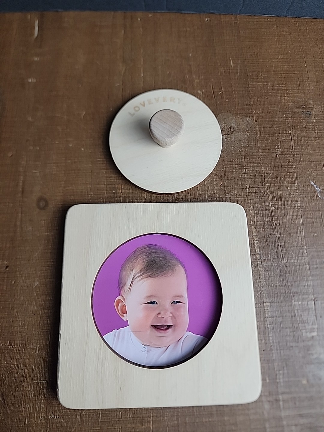 Lovevery First Puzzle Wooden Montessori Toy 7-8 Months Baby Unisex Learning