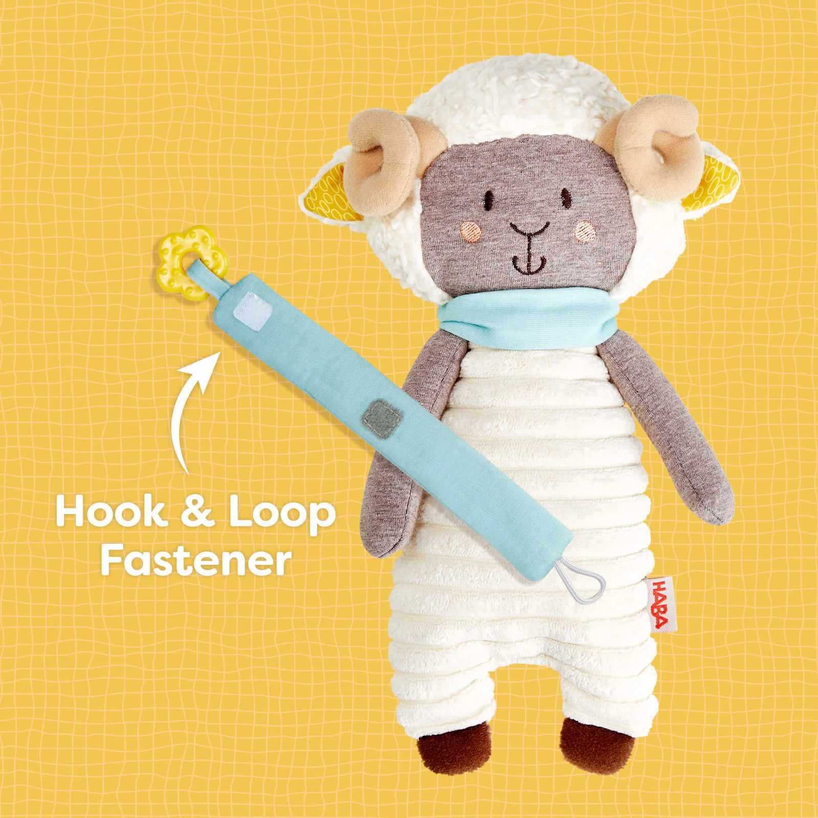 HABA Woolbert the Ram Cuddly Baby Sensory Toy