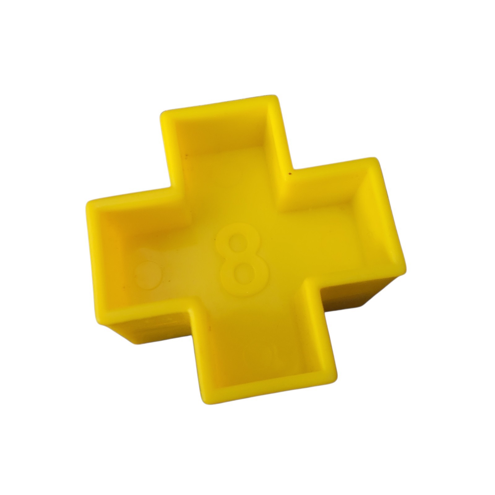 Tupperware Shape O Ball Sorter Yellow Replacement # 8 Cross Shape