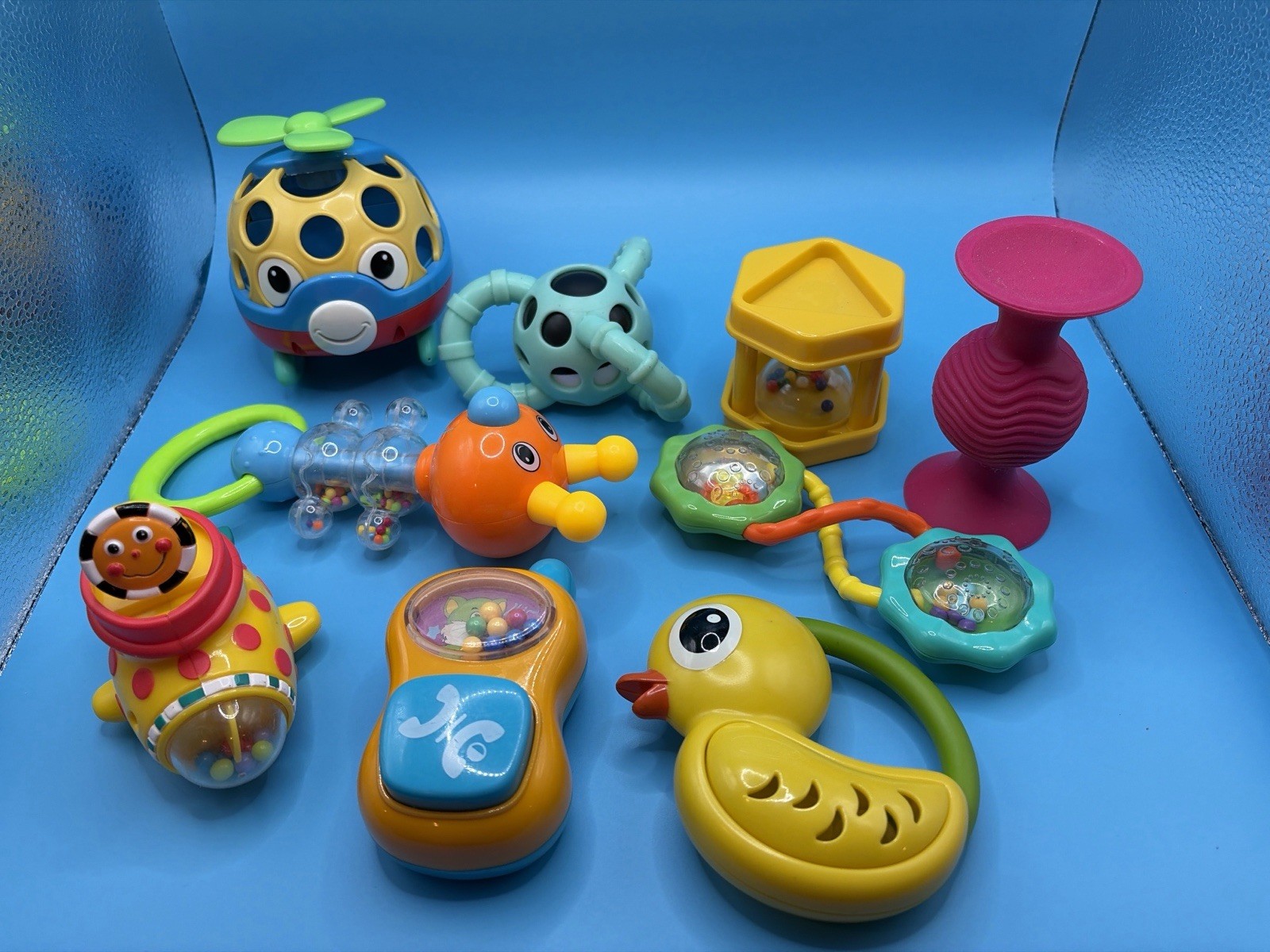 Infant Toddler Animal Toy Lot Rubber Squeeze Bath Toys Panda Giraffe Elephant