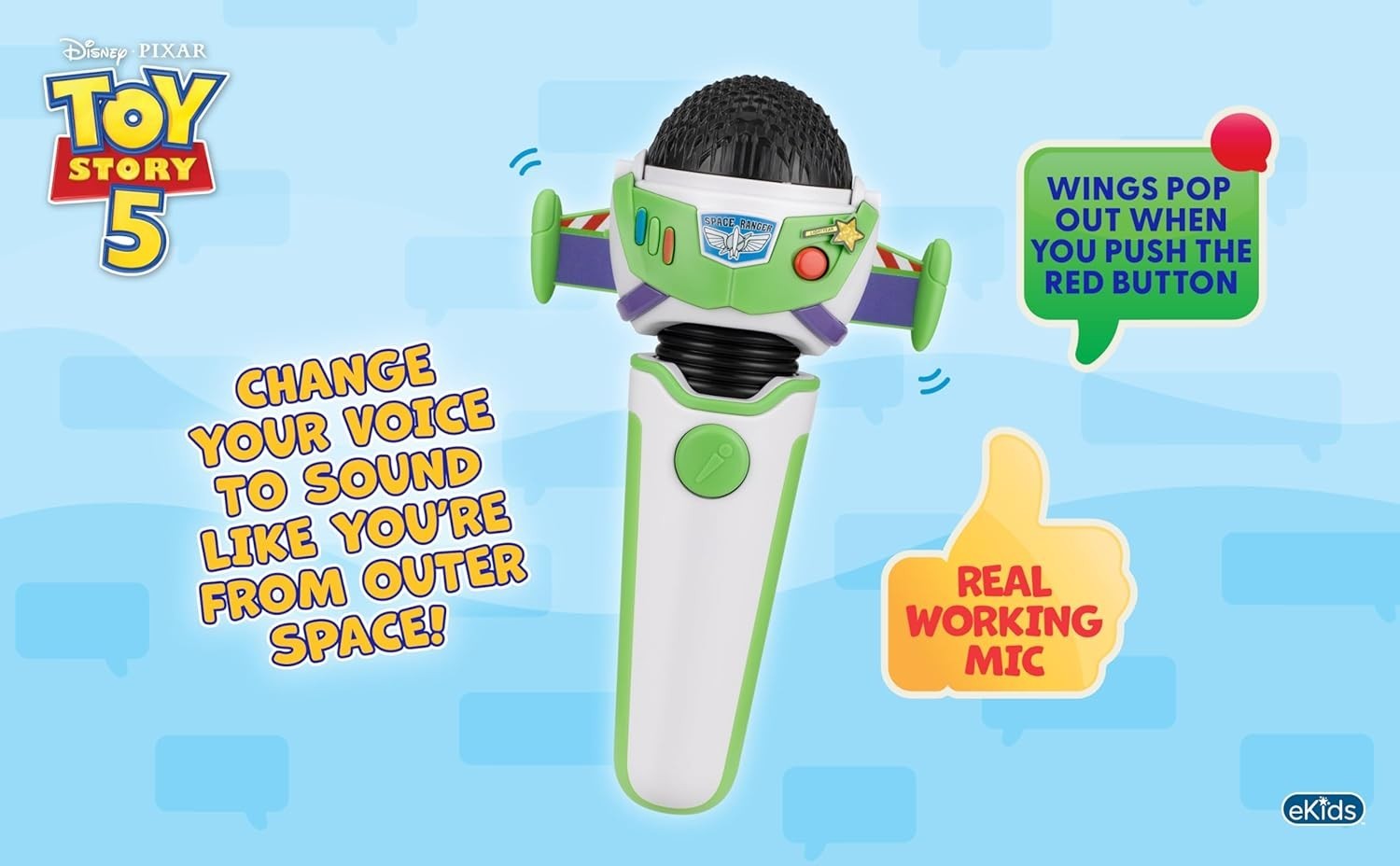Toy Story Voice Changer Microphone for Kids Fans Toys