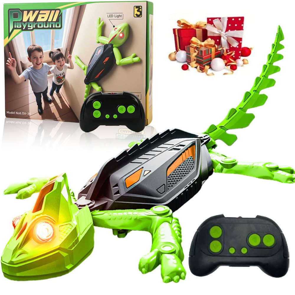 Wall Climbing RC Chameleon Toy for Kids Rechargeable Remote Control Lizard Toy