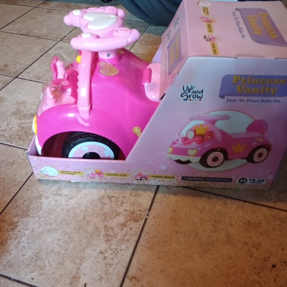 Up And Grow Foot 2 Floor Ride On Princess Vanity & My Bake Shop(Sold Separately)