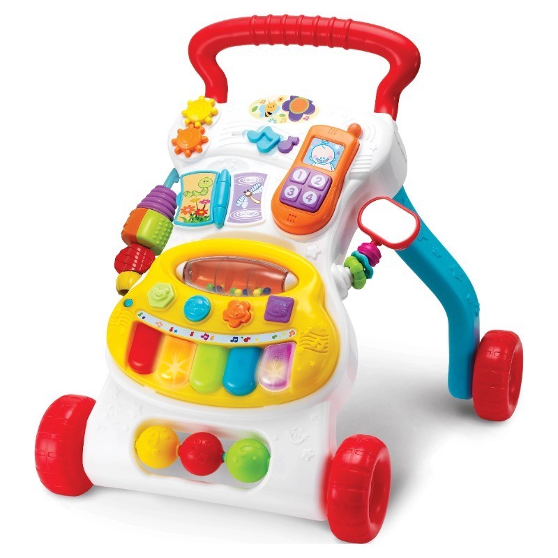 Grow with Me Walker Gender Neutral Toy Ages 6 To 36 Months Lockable Wheels