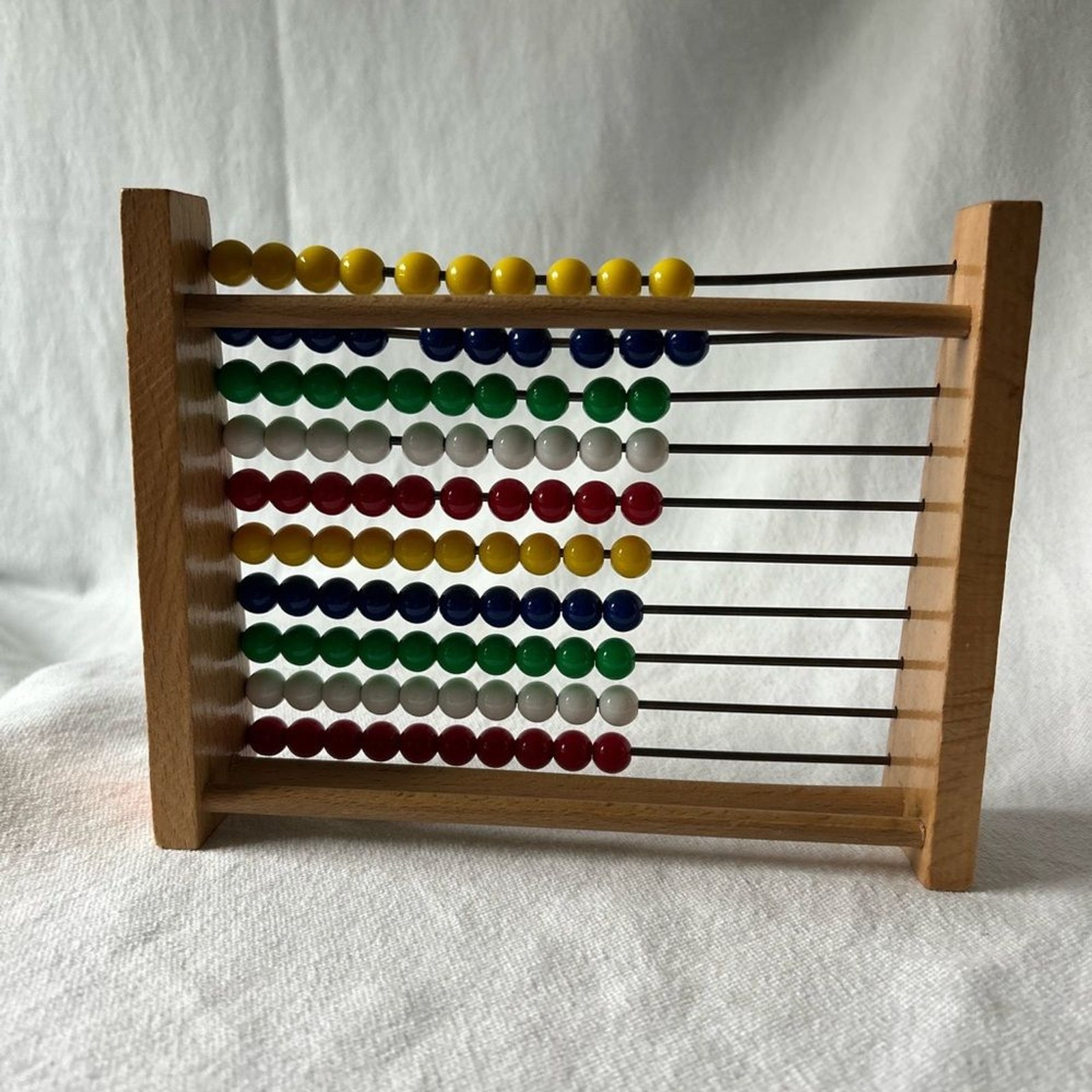Vintage Hermann Eichhorn Wooden Abacus — Made in Germany Toy Montessori Retro