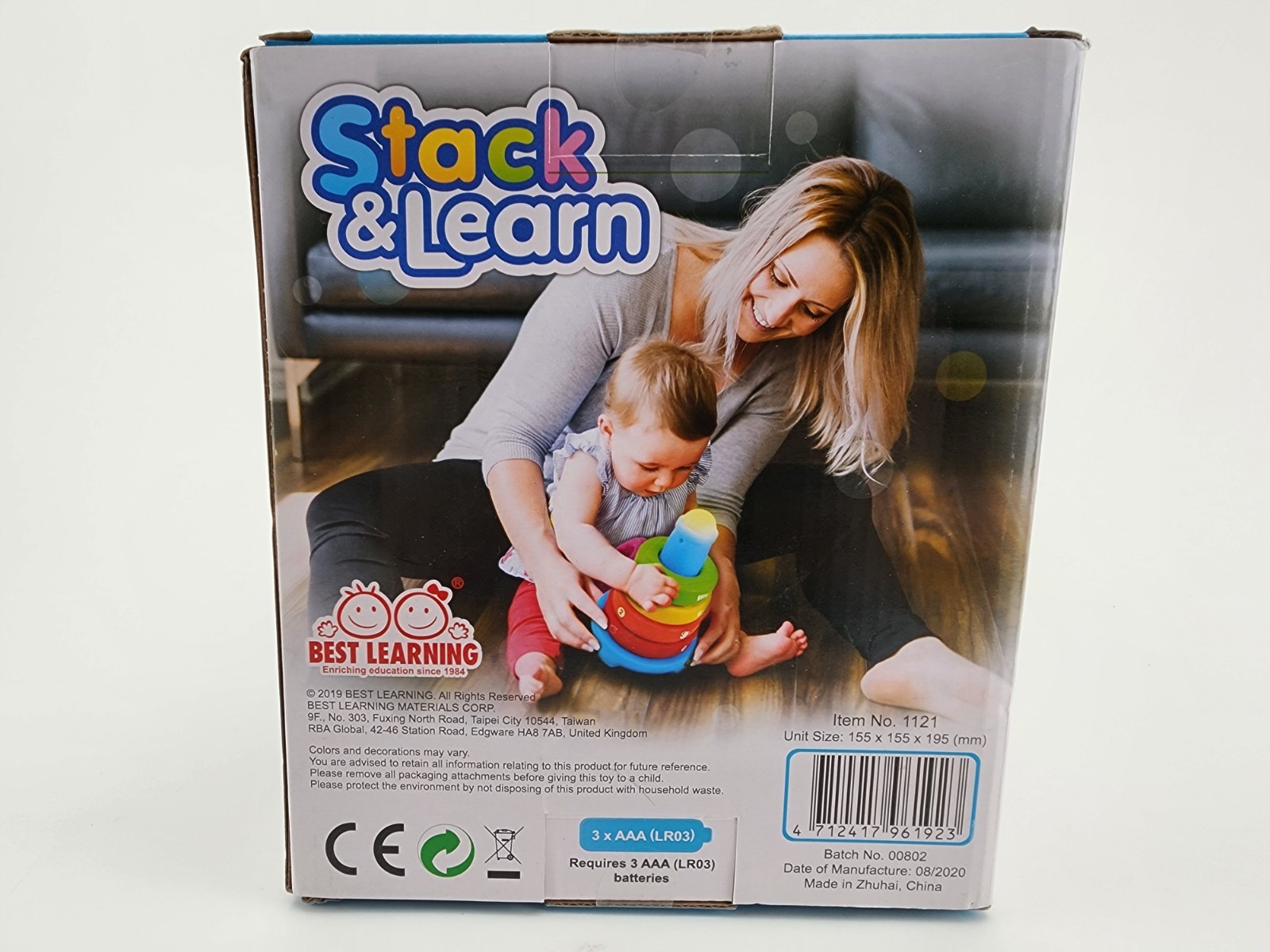 Stack & Learn – Developmental Educational Activity Stacking Toy for 6 or 9 Mo…