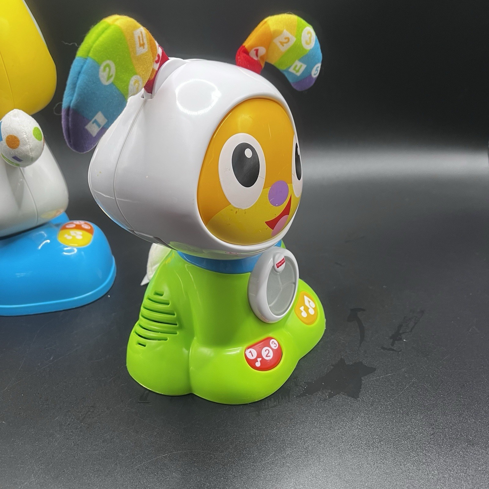 Fisher Price Bright Beats Dance & Move Green BeatBowWow Light Up Puppy Dog