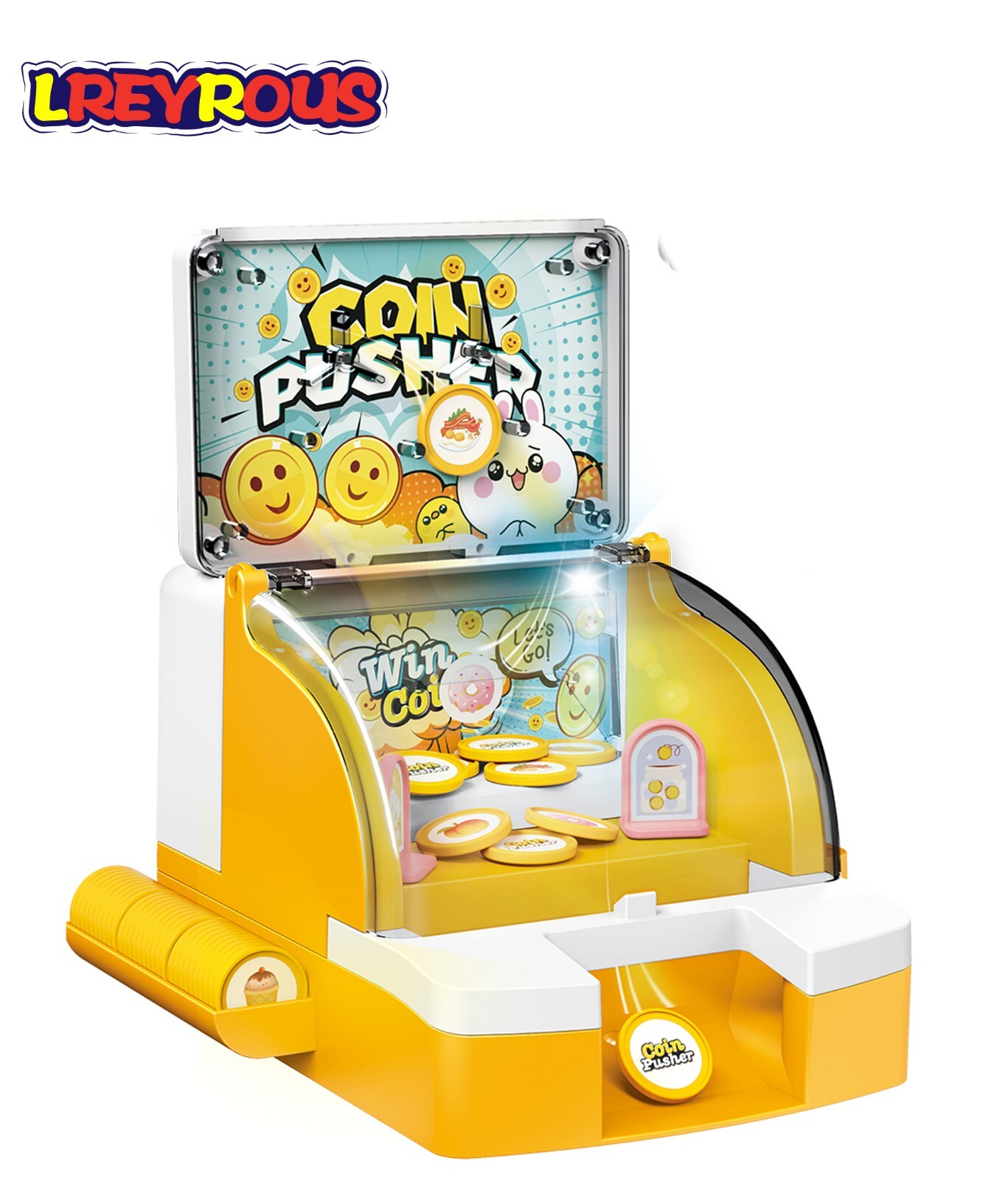 Children’s Game Machine Mini Vending Machine Electric Coin Pushing Machine Toy