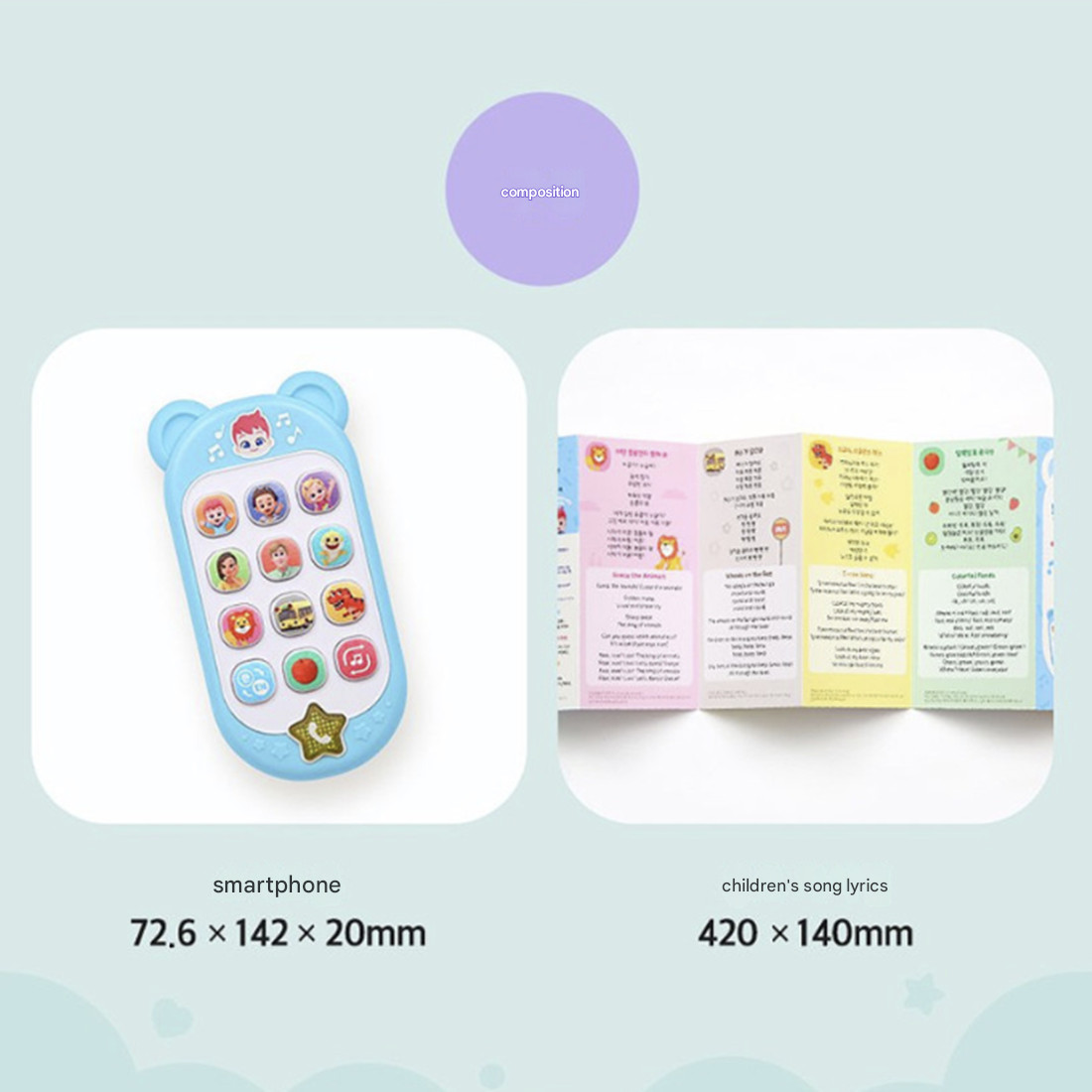 Pinkfong Bebefinn Baby Kids Song Smartphone Toy Korean English 21 Songs