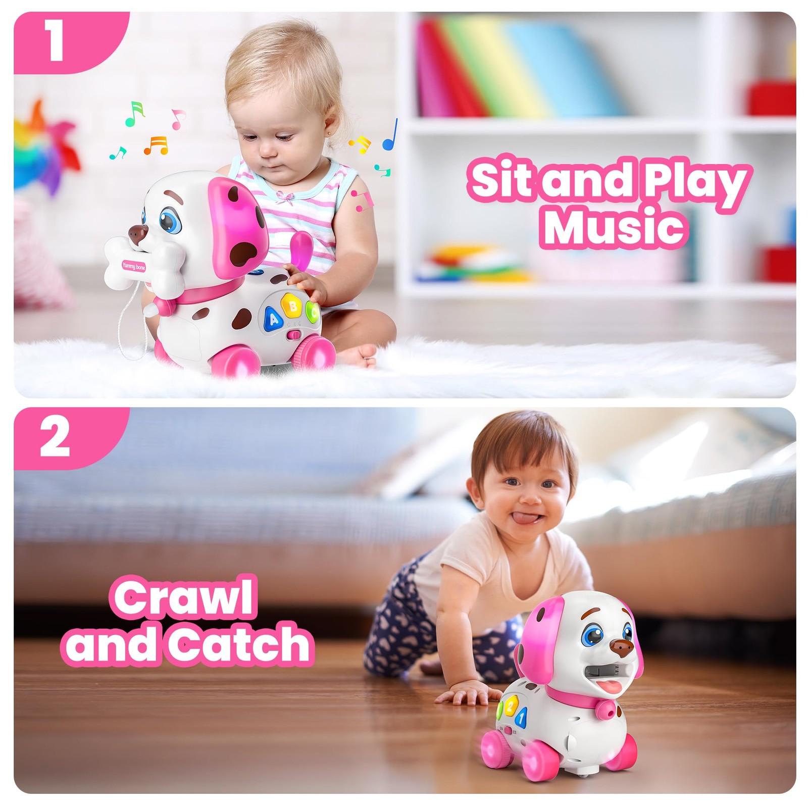 Puppy Toy for 1 Year Old Girl Gift, Musical Baby Toy 6-12-18 Month, First Bir…