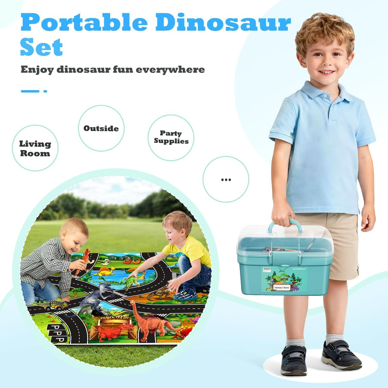 Dinosaur Toys for 3 4 5 Year Old Boys Gifts, 25 Pieces Dinosaurs Toys for Kids 3