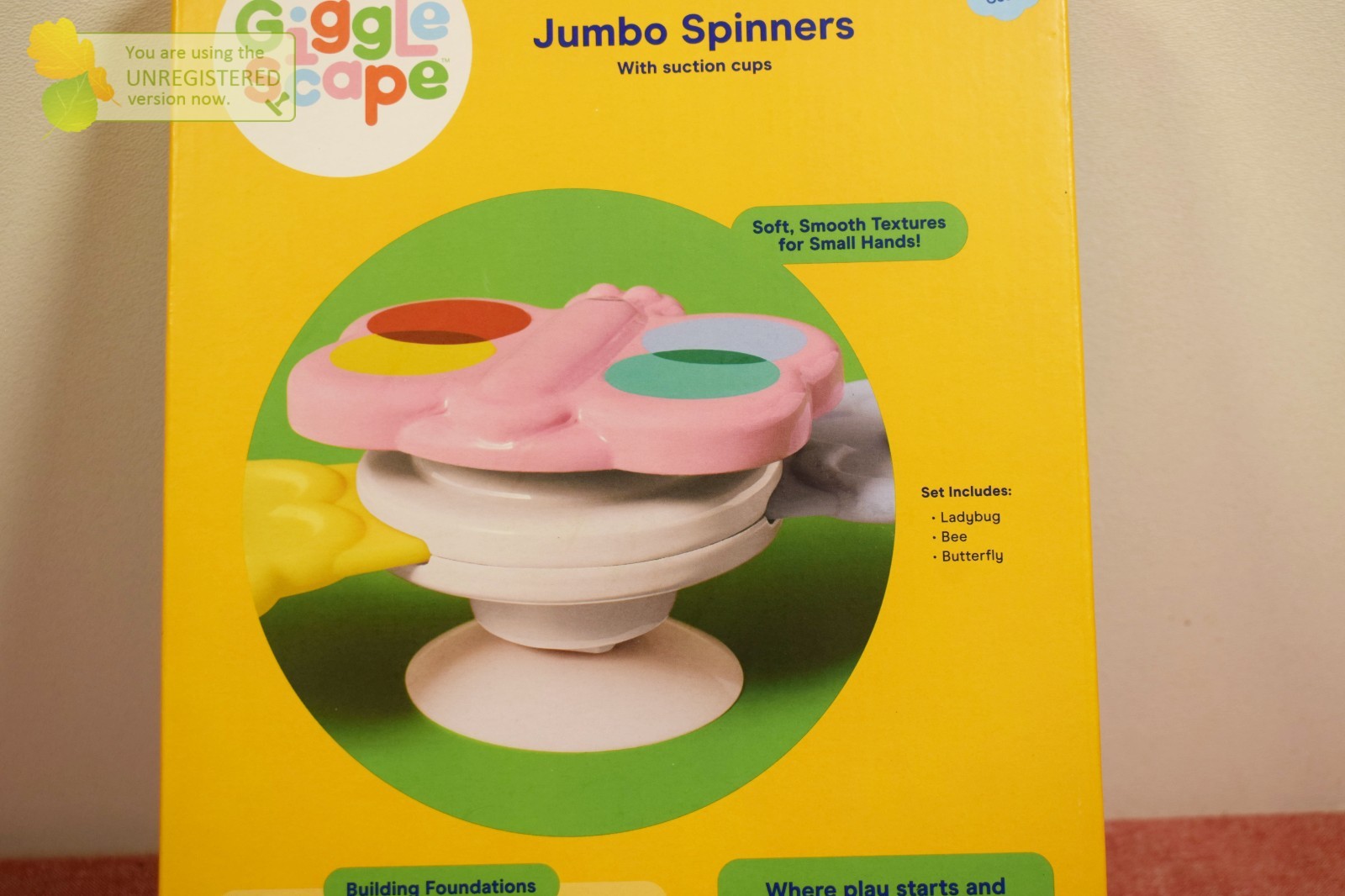 Gigglescape 3pk Spinning Toy – Suction Cup